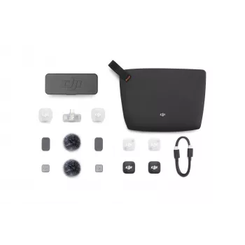 DJI Mic Mini 2 Wireless Microphone System (2 TX + 1 Mobile RX + Charging Case), White