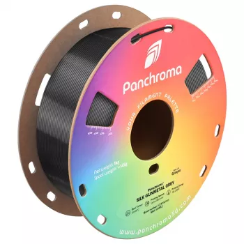 Filament pentru imprimantă 3D Polymaker Panchroma PLA Silk, 1,75 mm, 1 kg, Gunmetal Grey