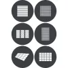 Set gobo Godox GP GS4 (6 bucăți) pentru proiectoarele seria GP