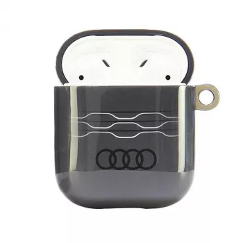 Husă Audi IML Geometric Pattern pentru Apple AirPods 1/2 - gri