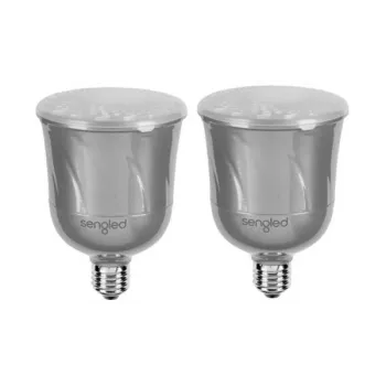 Set Sengled Pulse argintiu - bec inteligent LED cu difuzor Bluetooth JBL, pachet de 2