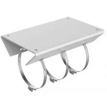 Adaptor de montare pe stâlp vertical Hikvision DS-1684ZJ pentru camere PTZ dome, alb