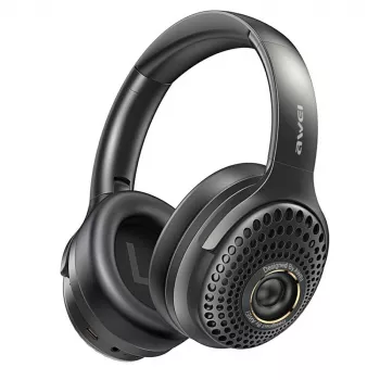 Căști wireless Bluetooth 6.0 AWEI AT30, negre