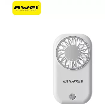 Ventilator de mână AWEI F57, alb