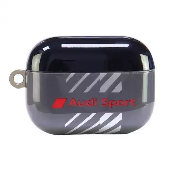 Husă Audi IML Sport pentru AirPods Pro 2, neagră AUS-IMLAPP2-RSQ/D1-BK