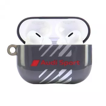 Husă Audi IML Sport pentru AirPods Pro 2, neagră AUS-IMLAPP2-RSQ/D1-BK