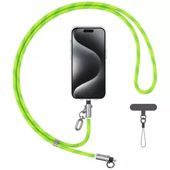 USAMS SJ746 Cablu de încărcare USB-C la Lightning 30W cu șnur 1,2m Verde