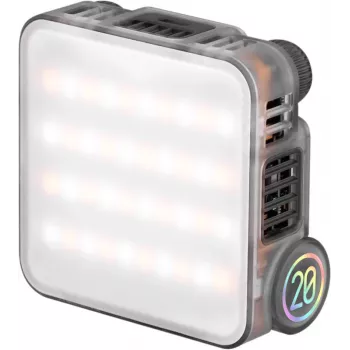 Lumină de umplere LED RGB Zhiyun M20 20W 2700K-6500K CCT HSI OLED magnetică USB-C PD