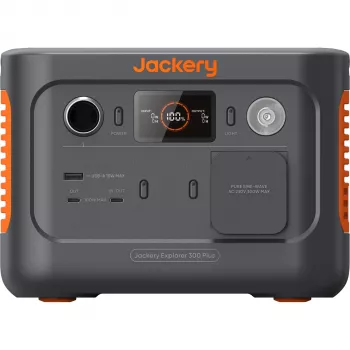 Jackery Explorer 300 Plus 288Wh LiFePO4 Portable Power Station with 300W AC, 100W PD, Solar Ready