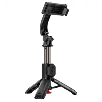 Treppiedi baston selfie ACEFAST E42 cu treppiedi automat și declanșator Bluetooth, 63 cm, negru