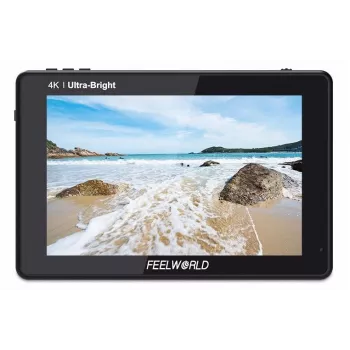 Monitor de teren FEELWORLD LUT7 7 inch 2200nit 1920x1200 touchscreen 4K HDMI pentru cameră, cu 3D LUT, HDR, waveform, dual NP-F