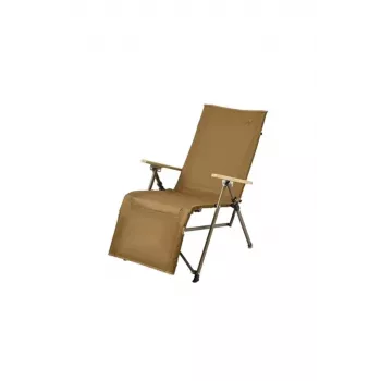 Șezlong pliant NATUREHIKE Nightfall cu spătar reglabil, khaki