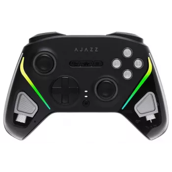 Controller wireless RGB AJAZZ GP100-B pentru Switch/PC/iOS/Android - negru