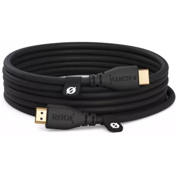 Cablu HDMI High-Speed RODE HDMICABLE3M 3m cu Ethernet, 4K 60Hz, HDR, 18Gbps, placat cu aur