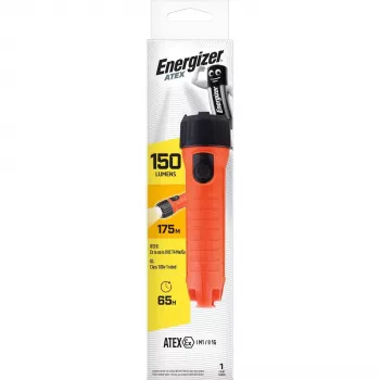 Lanternă Energizer Mine Safety ATEX 2D - LED cu siguranță intrinsecă, 150 lumeni, galben