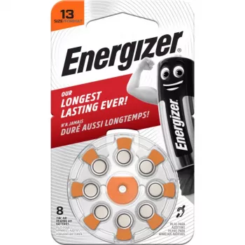 Baterii pentru aparate auditive Energizer zinc-aer mărimea 13 (AZ13DP8 TL8)