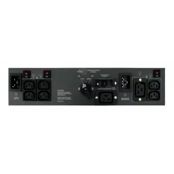 ABB PowerValue 11 RT Bypass PDU 16A - Unitate de distribuție a energiei pentru rack 1U cu bypass manual, 1x C19 și 4x C13, intrare IEC C20