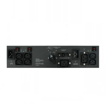 ABB PowerValue 11 RT Bypass PDU 16A - Unitate de distribuție a energiei pentru rack 1U cu bypass manual, 1x C19 și 4x C13, intrare IEC C20