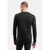 Odlo Merino 200 BL Top Crew Neck LS Tricou de bază bărbați - Negru