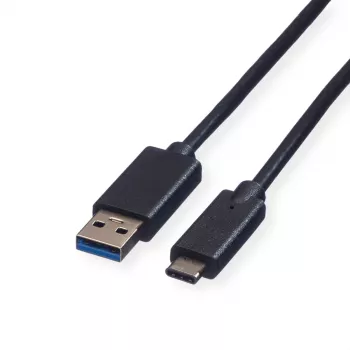 ROLINE Cablu USB 3.2 Gen 1 A la C, 1 m, Negru