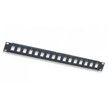 Patch panel keystone Intellinet 24 porturi, 19 inch 1U, neechipat, negru (513593)