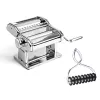 Marcato Atlas+ Chrome Mașină de paste cu Pastabike Multi-Cutter