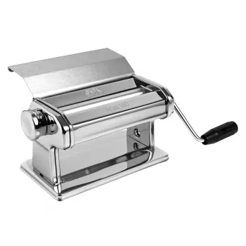 Mașină de făcut paste Marcato Atlas 180 Slide, oțel cromat, 10 setări de grosime, accesorii Fettuccine & Tagliolini, manuală