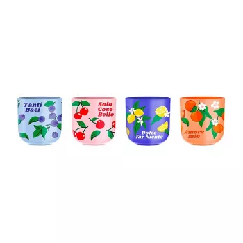 Set de 4 cești de cafea din ceramică Bialetti Fruit Vibes 300 ml multicolor