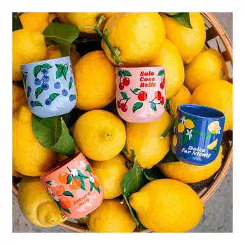 Set de 4 cești de cafea din ceramică Bialetti Fruit Vibes 300 ml multicolor