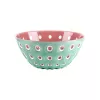 Bol de servire Guzzini Le Murrine 25 cm verde matcha/alb/mauve