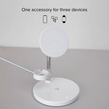 Stație de încărcare wireless 3-în-1 SBS TEWIRMAG3IN1 cu MagSafe pentru iPhone, Apple Watch și AirPods