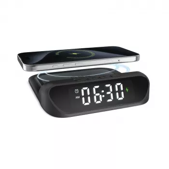 Ceas deșteptător SBS cu încărcător wireless 15W (TEWIRCLOCK)