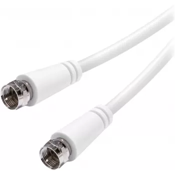 Vivanco SAT F Cable 3 m, white (VVSAT30MMNW)