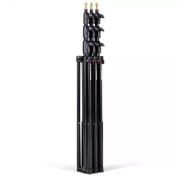 Set standuri de lumină cu amortizare pneumatică Manfrotto 1004BAC-3 cu 4 secțiuni (pachet de 3, negru)