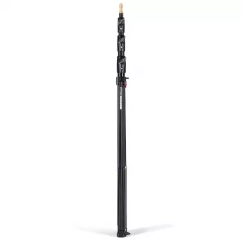 Set standuri de lumină cu amortizare pneumatică Manfrotto 1004BAC-3 cu 4 secțiuni (pachet de 3, negru)