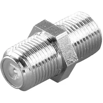 Vivanco F-Type Double Socket Connector, 2 pcs (VVSATADAPTMMF)