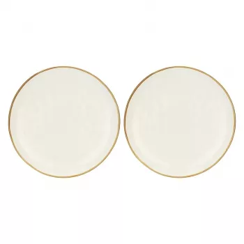 Set de 2 platouri rotunde ROSE&TULIPANI Concerto Avorio - ivoriu, 32 cm