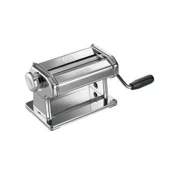 Mașină manuală de paste Marcato Atlas 150 Roller Premium, oțel cromat, valțuri de 150 mm, 10 trepte de grosime, argintiu