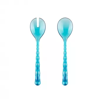 Set de tacâmuri pentru salată Guzzini Vanity albastru marin