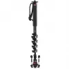 Monopod video din fibră de carbon Manfrotto XPRO Monopod+ MVMXPROC5 cu 5 secțiuni și bază FLUIDTECH