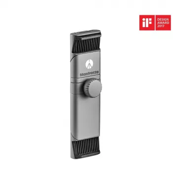 Clemă universală pentru smartphone Manfrotto MTWISTGRIP cu blocare prin răsucire, aluminiu, Negru/Gri