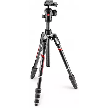 Treppiedi de călătorie din fibră de carbon Manfrotto Befree Advanced cu cap cu bilă