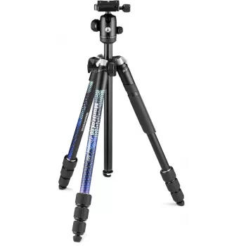 Manfrotto Element MII 4-Section Aluminum Tripod with Ball Head, Blue (MKELMII4BL-BH)
