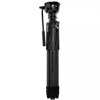Set treppiedi din fibră de carbon Manfrotto ONE cu cap fluid 500X (MKONEC-500X)