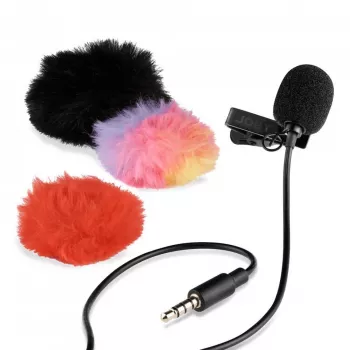 JOBY Wavo Lav Mobile Microphone with Phone Clamp Mount