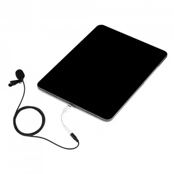 JOBY Wavo Lav Mobile Microphone with Phone Clamp Mount
