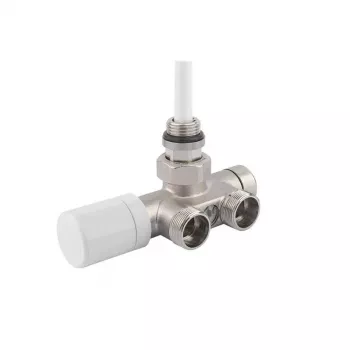 Corp ventil termostatic Giacomini V81112Q 1/2 inch x 3/4 inch Eurokonus în unghi, alamă nichelată