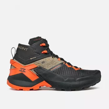 Pantofi de abordare Garmont 9.81 Onyx Mid GTX pentru bărbați Raven Black/Pale Beige mărimea 44.5