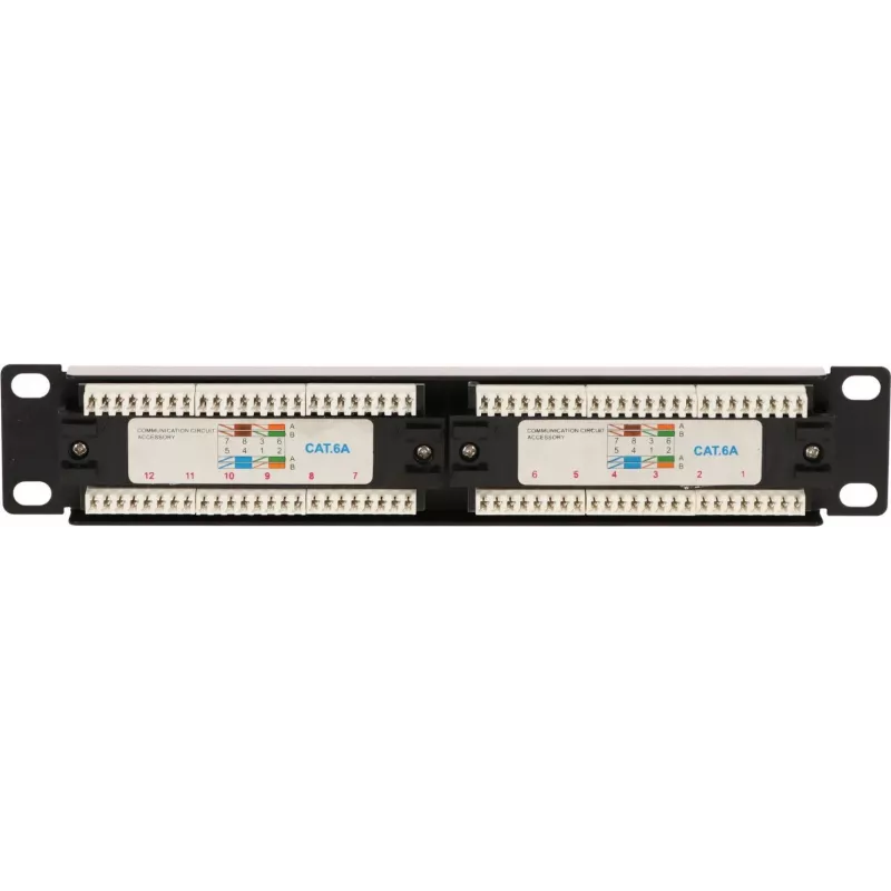 Patch panel DSIT 10 inch 12 porturi UTP CAT 6a DS-10Patch6a-12UTP