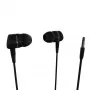 Căști in-ear Vivanco VVEARSOLIDSOUNDK cu microfon, jack 3,5 mm, sunet echilibrat cu bass solid, negre